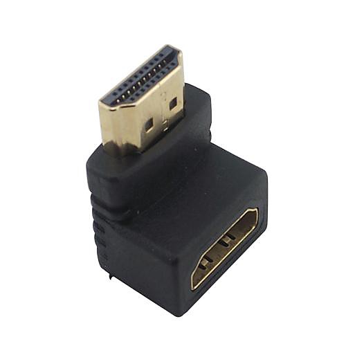 HDMI Угловая мужчин и женщин адаптер Муфта Черный