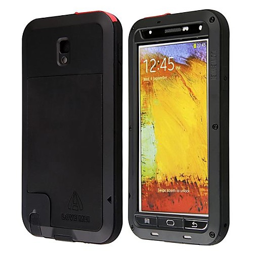 LOVE MEI Aviation Aluminum Alloy Case for Samsung Galaxy Note 3 - Black  Transparent