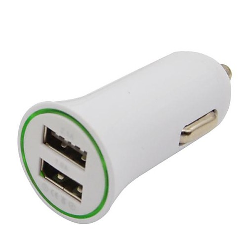 2.1A / 1A Dual-USB мини адаптер Авто Автомобильное зарядное устройство для IPhone IPod смартфоны