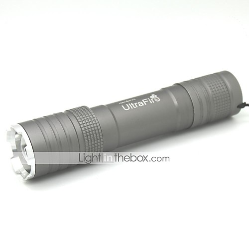 LT-10881 UCL Lens 3 Modes 1xCree XPE Q5 T6 Zoom Led Flashlight(500LM.1x18650.Black)
