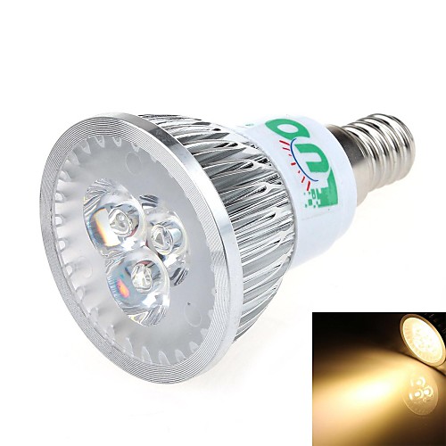 Ло V08 e14 3w 300lm 3000k 3-LED теплый белый свет прожектора (85 ~ 265В)