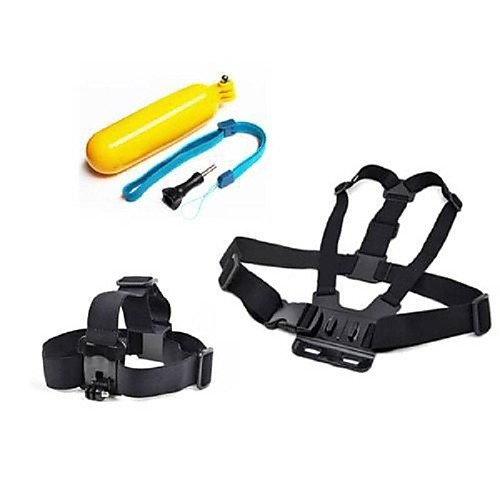 Gopro Accessories 3 in 1 Chest Strap  Head StrapFloating Handle Grip For GoPro Hero 1 2 3 3Camera