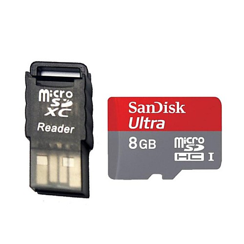 SanDisk Ultra карта Micro SDHC / памяти TF ж / 8GB (Class 10)