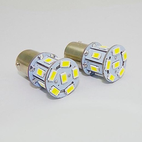 1156 2w 13x5730smd 150-180lm белый свет Светодиодная лампа для автомобиля (12 В постоянного тока, 2 шт)