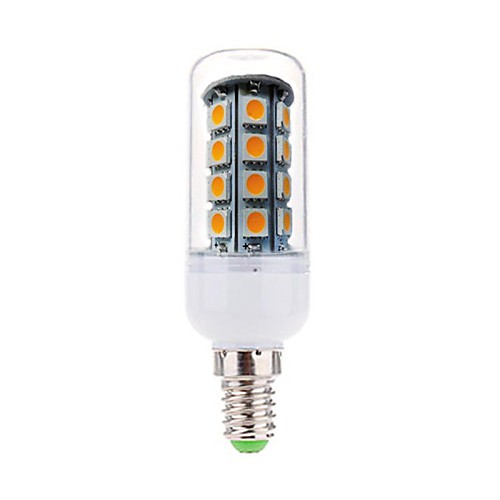 e24 5w 36x5050smd 450lm 2800-3200K теплый белый свет привел кукурузы лампы (AC 220-240)