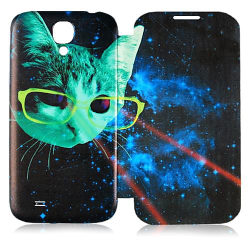 CaseBox  Fluorescent Cat Pattern Полный Дело Корпус для Samsung Galaxy S4 i9500