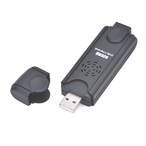 RTL2832U  R820T Мини DVB-T  DAB   FM USB цифровой ТВ ключа с дистанционным управлением / антенна (черный)