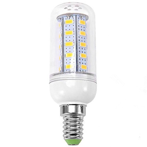 E14 6W 540LM 6000K 36x5630SMD холодный белый свет мозоли СИД лампа (220-240V)