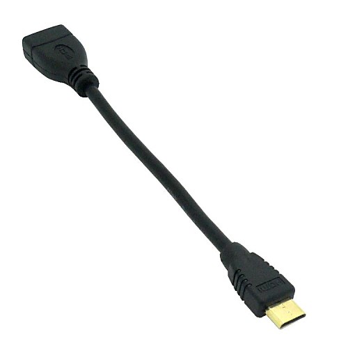 Mini HDMI V1.4 между HDMI V1.4 женский позолоченный прямой кабель бесплатную доставку