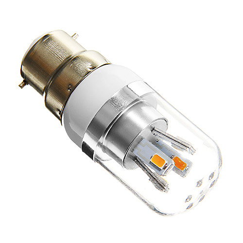 b22 3w 8x5730smd 180lm 3000K теплый белый свет привел кукурузы лампы (AC 85-265В)