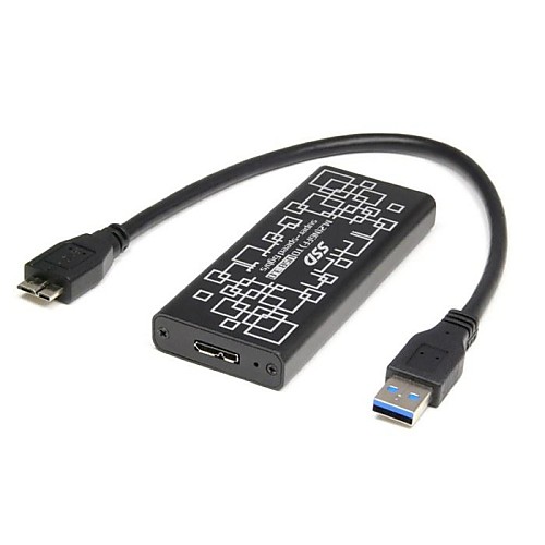 0,1 м USB 3.0 для M.2 NGFF PCI-E 2 LANE 30мм 42мм SSD Enclosure для E431 E531 Бесплатная доставка