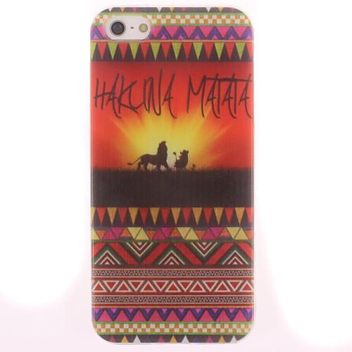 HAKUNA MATATA and Tiger Design Soft Case for iPhone 4/4S