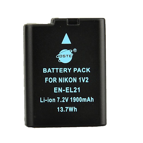 DSTE 7.2V 1900mAh EN-EL21 Аккумулятор для Nikon 1V2 камеры