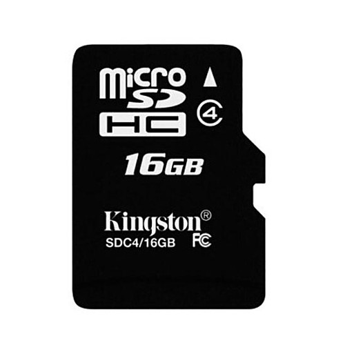 Подлинная Kingston 16GB SDHC MicroSD / TF карты памяти (класс 4)