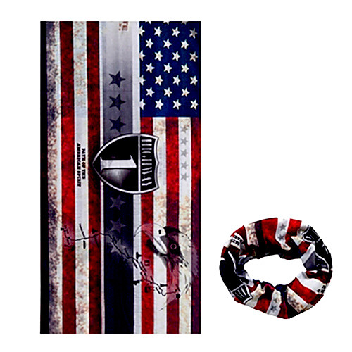 KORAMAN Summer Stars and Stripes Eagle Flag Cycling Four Seasons Sun-Proof Magic Scarf Headband