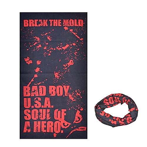 KORAMAN Summer Bad Boy Red Black Cycling Sun-Proof Magic Scarf Headband