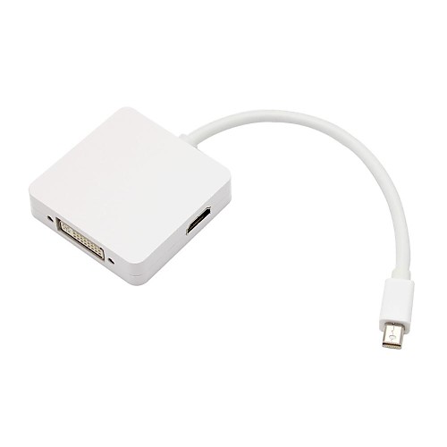 3 в 1 Mini DisplayPort к HDMI DVI DisplayPort Кабель-адаптер для MacBook MacBook Pro MacBook Air Бесплатная доставка