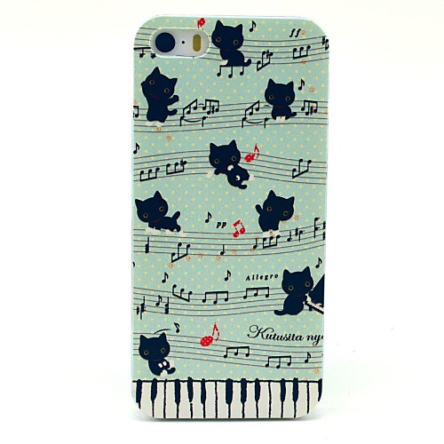 Футляр фортепианной музыки Pattern Cat для iPhone 5/5S