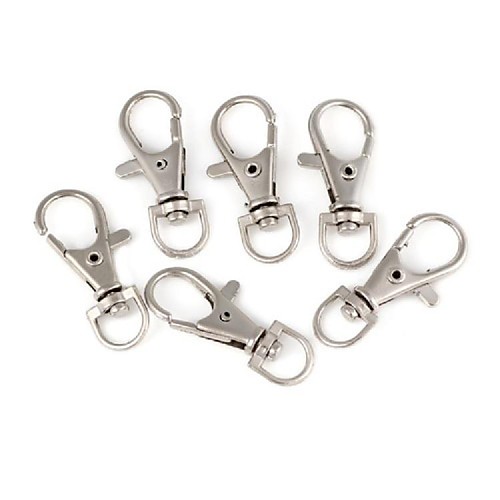 Metal Keychain (6Pcs) (White K)