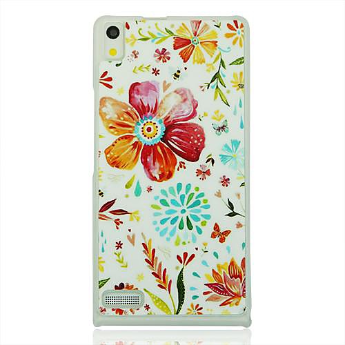 Flpwers мир кожи вены Pattern Жесткий чехол для Huawei Ascend P6