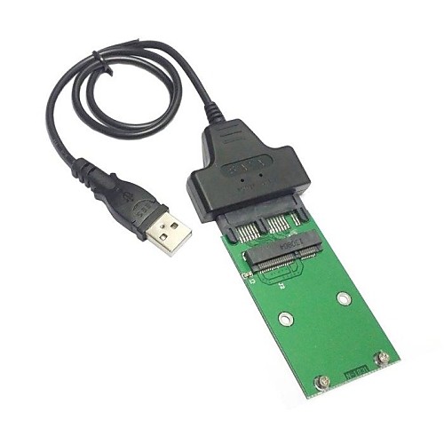 USB 2.0 to Mini PCI-E mSATA SSD to 1.8"" Micro SATA 79 16pin Adapter Add on Cards PCBA for SSD Hard Disk
USB 2.0 to Mini PCI-E mSATA SSD to 1.8"" Micro SATA 79 16pin Adapter Add on Cards PCBA for SSD Hard Disk