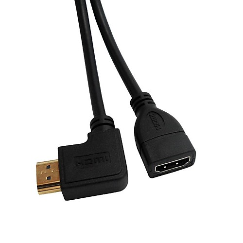 Кабель HDMI правый поворот HDMI мужчин и женщин удлинитель v1.4 позолоченные 1080p бесплатной доставкой