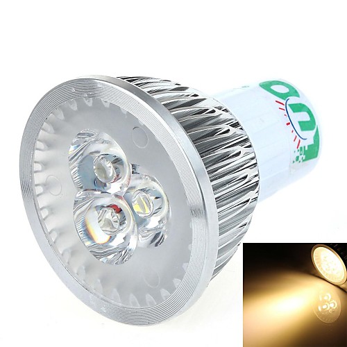 Ло v15 gx.3 3w 300lm 6000К 3-LED теплый белый свет прожектора - серебро (85 ~ 265В)