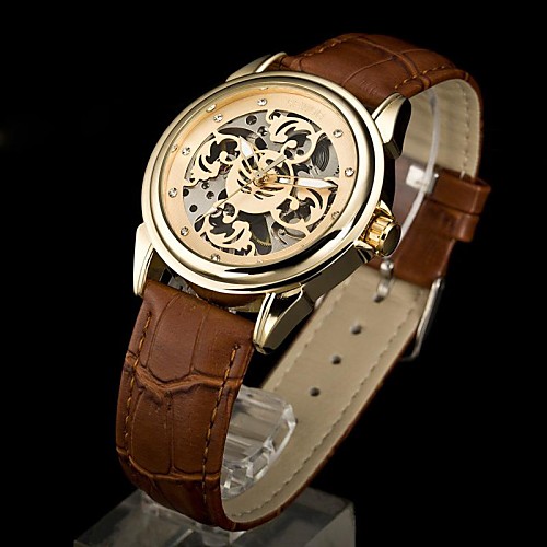 2014 NEW Fashion Women Rhinestone Mechanical Wrist Watch