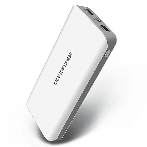 GoingPower 20000mAh 2USB Universal External Battery Power Bank for iPhone 5S 5C Galaxy S5 S4 S3 Note 3 Nexus 4 5 7 10