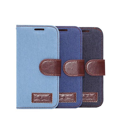 Popular Cowboy Jean Design PU Leather Full Body Case for HTC M8 Mini(Assorted Colors)