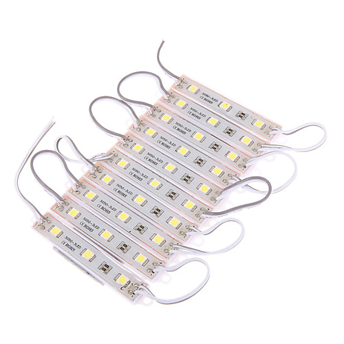 7W 30x5050SMD 300-350LM 6000-6500K Холодный белый свет СИД пластиковый корпус Прямоугольник модуль (DC 12V)