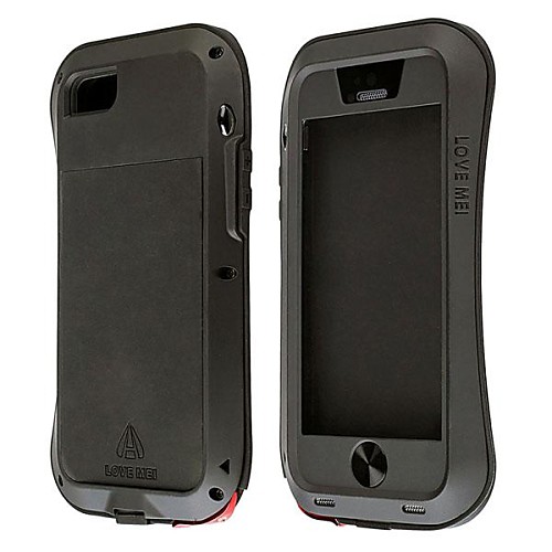 LOVE MEI Waterproof Shockproof Aviation Aluminum Alloy Hard Case with Fit Fingerprint Design for iPhone 5/5S