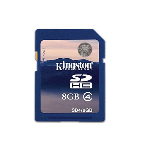 Подлинная Kingston 8GB SDHC карты памяти SD (класс 4)