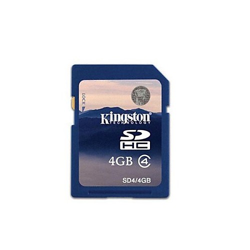 Подлинная Kingston 4GB SDHC карты памяти SD (класс 4)