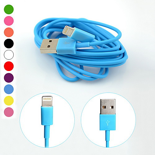 8pincolorfulchargeanddatacableforiphone 6 iphone 6 плюс iphone 5, ipadmini, ipad4, ставку (200см-длина)