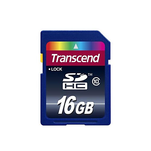 Transcend 16GB SDHC карты памяти SD (класс 10 High Speed)