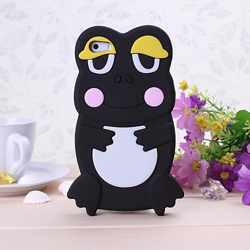 Cute Cartoon Frog Pattern Silicone Soft Case for iPhone 5/5S