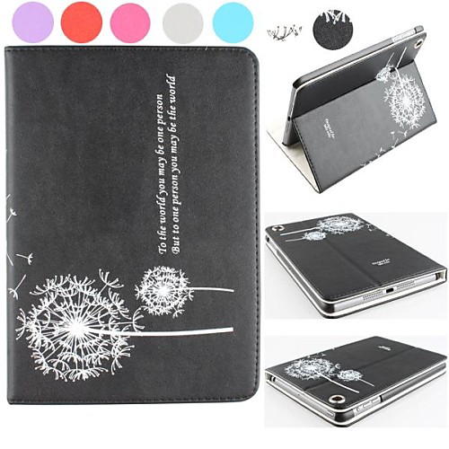 Float In the Sky of Dandelion Pattern PU Leather Full Body Case for iPad Air(Assorted Colors)