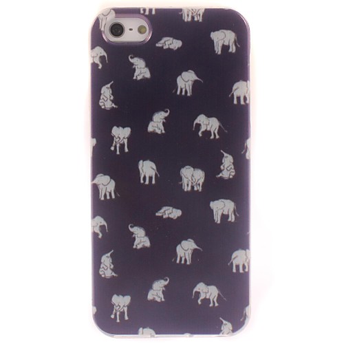 Lovely Little Elephant Design Soft Case for iPhone 5/5S