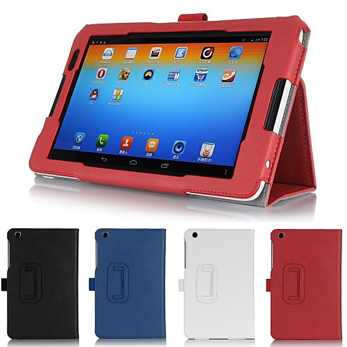 Hand Strap Stand Leather Case Cover Card Wallet Skin for Lenovo A5500 A8 8