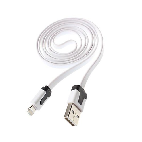 Elonbo Noodle 8 Pin to USB Data Charger Cable for iPhone 5/5S/5C (100cm,Assorted Color)