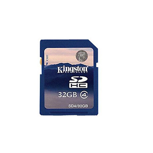 Подлинная Kingston 32GB SDHC карты памяти SD (класс 4)