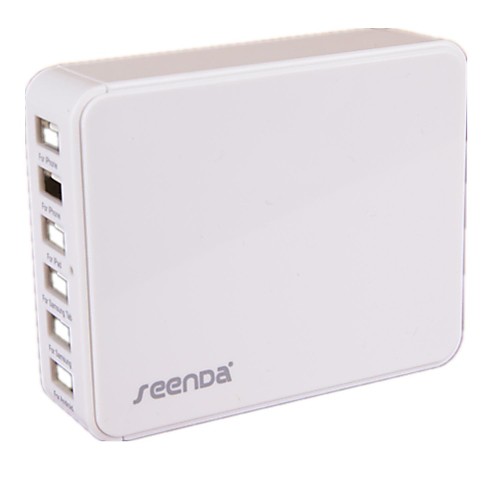 М-741 Seenda Разъем питания Стиль высокоскоростной 6-портовый USB Smart Charger (США Plug)