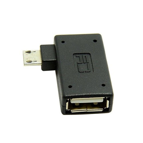 90 градусов влево под углом Micro USB 2.0 OTG хост-адаптер с USB Power для Galaxy S3 / S4 / S5 / примечание 2 / Note3 бесплатной доставкой