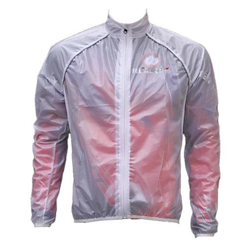 Realtoo Unisex Windproof And Waterproof  White Transparent Rain Cycling Jackets