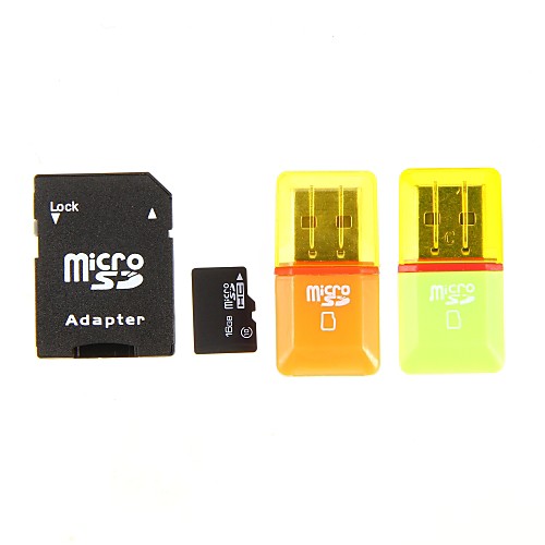 MicroSDHC TF Cardс SD SDHC, адаптер и USB CardReader, Разные Цвета