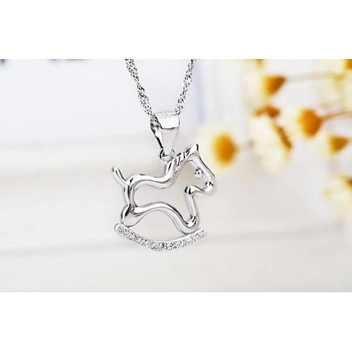 I FREEKid's Trojan Shape S925 Silver Pendant Necklace 1 pcs