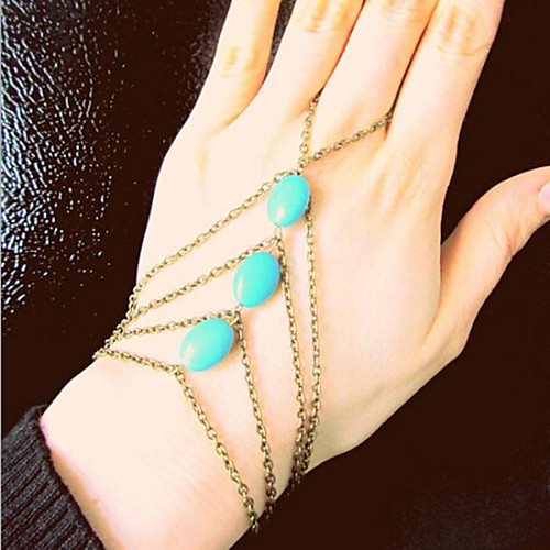 Women's  Fashion Personality Natural Turquoise Bracelets