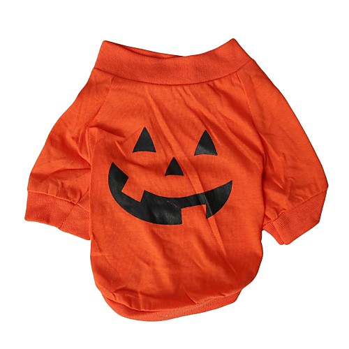 Halloween Pumpkin Pattern 100% Cotton T-Shirt for Dogs(Assorted Sizes)