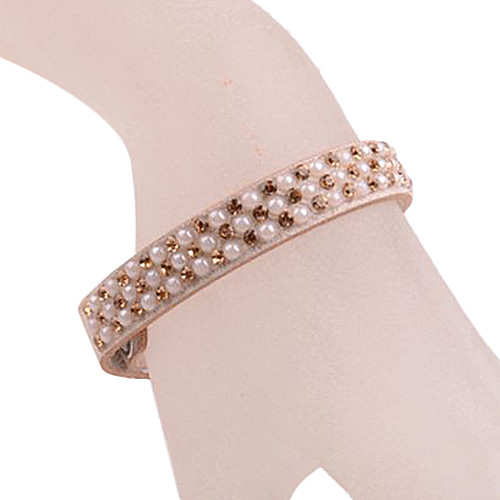 European Style Pearl Leather Bracelet